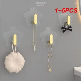 Hooks 1-5PCS Light Luxury Strong Seamless Hook Star Non-Punch Coat Wall Door Rear Multi-Function Home Storage