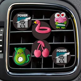 Interior Decorations Pink Frog Cartoon Car Air Vent Clip Clips Freshener Outlet Per Conditioner Drop Delivery Oty0G