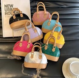 Kids Designer Handbags Tote Girls Mini Princess Purses High Quality Fashion Candy Colours Children Shell Shoulder Strap Bag Cross-body Bags