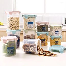 Storage Bottles Stackable Plastic Box Food Sealed Jar For Cookie Candy Cereal Dispenser Kitchen Organizers Airtight Containers Bulk