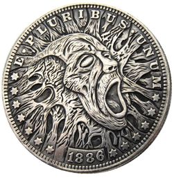 HB15 Hobo Morgan Dollar skull zombie skeleton Copy Coins Brass Craft Ornaments home decoration accessories6808456