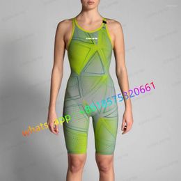 Women's Swimwear 2024 Women Racing Swimsuit One Piece Professional Quick Dry Bathing Suits Swimming Suit Long Knee Bodysuit Sportsuit