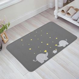 Carpets Cartoon Stars Elephant Family Living Room Doormat Carpet Coffee Table Floor Mat Study Bedroom Bedside Home Decoration Rug