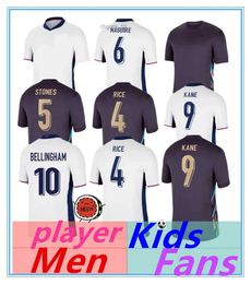 Soccer Jerseys 2024 Men Kids Jersey ENGLanDS Bellingham 150 Year 24 25 National Team TOONE Football Bright Kane Raheem Sterling Rashford Sancho Grealish