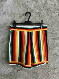 Mens knitwear Polo Shirt Unisex Luxurys CASABLANCA Shirt Sea wave stripes Hollow out Tee Men Casual knitwear loose short sleeves Street