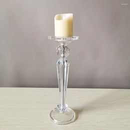 Candle Holders 2pcs Crystal Acrylic Design Candlestick Tabletop Stand Wedding Decoration Candelabra Home Table Decor