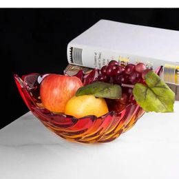 Plates Glass Fruit Exquisite Candy Tray Creative Home Kitchen Tableware Holder Snack Dessert Plate Serving Platter