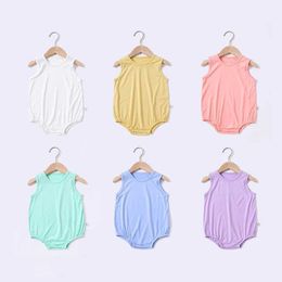 Rompers 2023 Summer Baby Jumpsuit Modular Baby Boys and Girls Clothing Sleeveless Newborn Baby Tights Soft and Comfortable Baby ClothingL2405