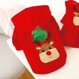 Dog Apparel Christmas Clothes Winte Warm Hoodies For Small Medium Dogs Costumes Puppy Elk Princess Dress Party Year Pet Clothing