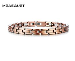 Copper Alloy Magnetic Womens Health Bracelet Adjustable Therapy Energy Anti Arthritis Pain Relief Bangle Pulseira Feminina4900451