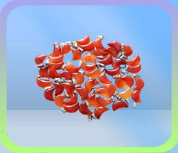 Whole 50pcslot High quality Assorted Natural stone Crescent moon Shape Charms pendants for Jewellery Making 8763806
