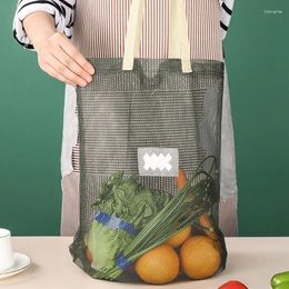 Storage Bags 1Pc Reusable Grocery Shopper Tote Portable Vegetable Fruit Organiser Handbags Eco Foldable Mesh Bag For Shopping