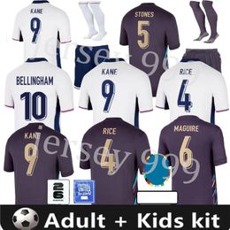 ENGLANDs football shirt 2024 25 Soccer Jerseys SAKA FODEN BELLINGHAM RASHFORD ENGLAND KANE STERLING GREALISH National team Football Red shirts White Blue woman