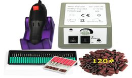 Professional Electric Nail Drill Machine Set Nail Art File 36 Bits 120quot Sanding Band Acrylic Nail Art Equipment Tool Cutter k8267978