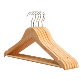 Retro First Class Wooden Hanger Multifunctional Adult Thickened Non Slip Drying Rack Household Tool ZZ