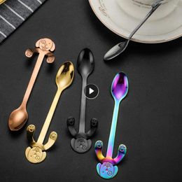 Coffee Scoops Cartoon Cute Durable Practical Top-rated Creative In-demand Perfect For Lovers Kitchen Dessert Spoon Versatile Functional