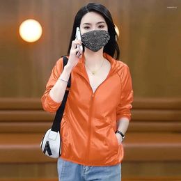 Women's Jackets 2024 Summer Sunscreen Clothes Thin Style Short Jacket Korean Version Fashion Hooded Ladies 4XL