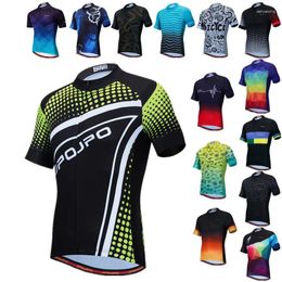 Racing Jackets 2024 Mens Cycling Jersey Tops Summer Mountain Bicycle Clothing Ropa Road MTB Bike Pro Team Shirt