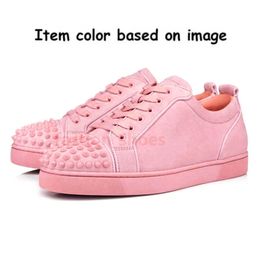 Italy Red Dress Made In Bottoms Casual Shoes Platform Paris Designer Sneakers Vintage Men Women Spikes Low Top Leather Reds Sole Brand Bottom Loafers With Box s 560