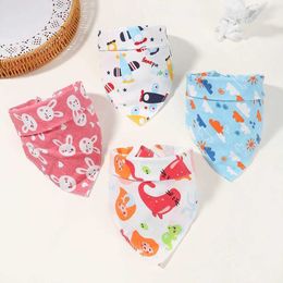 P19I Bibs Burp Cloths 1 baby bib clothing newborn food Drool Bandana Saliva cartoon soft safety accessory d240513