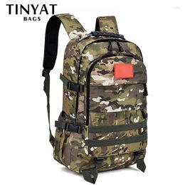Backpack 50L Tactical Man Large Capacity Laptop Backpacks 1000D Nylon Waterproof Rucksacks Outdoor Camping Travel Men Bag
