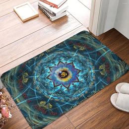 Carpets Anti-Slip Doormat Kitchen Mat Om Namah Shivaya Floor Carpet Welcome Rug Bedroom Decorative