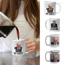 Mugs Novelty Coffee Mug Ceramic Tea Cup Trump Portable Outdoor Insulated Water Gift For Drinks Milkshake