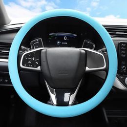 Steering Wheel Covers Universal Car Silicone Cover Grip Handle Texture Protective Interior