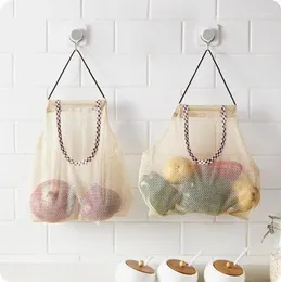 Storage Bags Kitchen Creative Vegetables Mesh Bag Multipurpose Fruit Wall Hanging 5 PCS/Lot Household Onion Garlic