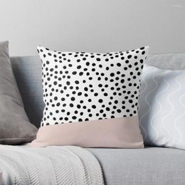 Pillow Black White And Pink Dalmatian Print Throw Sofa Cover Cases