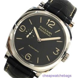 Panerei Radiomir Luxury Wristwatches Automatic Movement Watches PANERAI RADIOMIR 1940 3 Days Acciaio PAM00572 Automatic Black Dial Men #039;s Watch CTSR