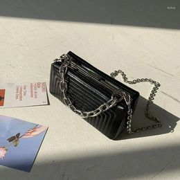 Shoulder Bags Korean Version Of Dongdamen Ins Embroidery Clip Bag Single Slung Retro Versatile Chic Handbag