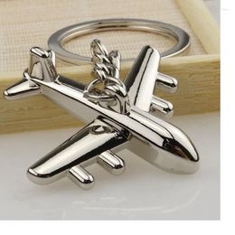 Party Favour 200pcs Zinc Alloy 3D Aeroplane Model Key Chains Metal Novelty Plane Rings Creative Gift For Friends