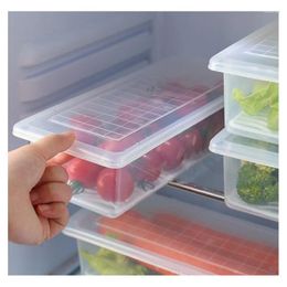 Storage Bottles 2024 Kitchen Refrigerator Transparent Seafood Food Crisper Sealed Box Fruit And Vegetable