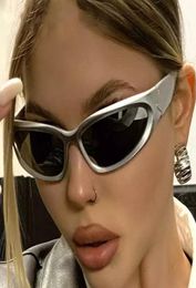 Steampunk Sunglasses Women Mirror Sports Y2K Sun Glasses Men UV400 Punk Shades Colorful Fashion Eyewear Gafas De Sol6138097