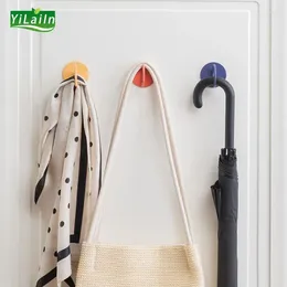 Hooks YiLaiIn Home Accessories Hook Key Holder Self-Adhesive Bag Hanger Wall Coat Rack Towel Organizer
