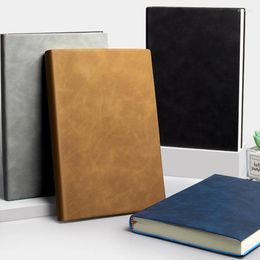 Horizontal Line Notebook Thick Paper Notepad Leather B5 Diary Book Agenda Planner School Office Stationery Supplies