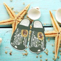 Slippers Nopersonality Summer Sunflowers Ladies Slide Slipper EMS Paramedic Heel Strap Sandals Home Unisex Shower Shoes Leisure