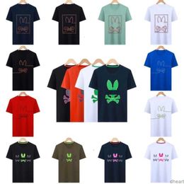Psychological Bunny Shirts Designer Mens T-shirt Fashion Usa High Street Short Sleeve Psyco Rabbit Clothing Streetwear 49a0