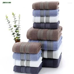 Towel 3pcs Est Cotton Bath Towels Set For Adults High Quality Soft Face Beach Bathroom Home El Absorbent