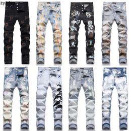 jeans roxos jeans jeans para calças de jeans de homem masculino jean skinny hip hop pintura spray de streetwear de rua calça calça de perna roxa de calça de perna preta