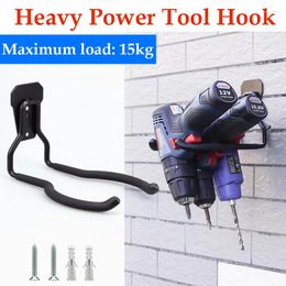 Hooks Heavy-Duty Metal Hook For Electric Tool Drill Screwdriver Wrench Hanging Storage Warehouse Wall Organiser Rack Save Space