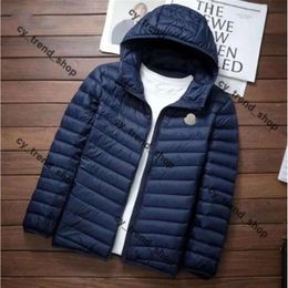 moncleir jacket Mens New Puffer nfc Jacket Fall Winter Feather Puffer Jackets for Men Solid Colour Patchwork Quilted Long Sleeve Cardigan Stand Collar Down Coat 691