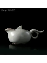 Teaware Sets Tea Set Household Simple Open Piece Ru Kiln Teapot Taiwan Cup Office Ceramic