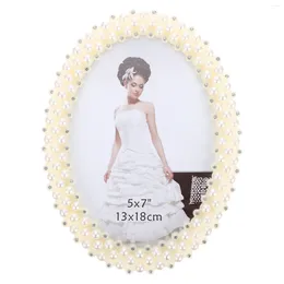 Frames Po Frame Picture Ornament Desktop Decor Gifts Decorate Display Holder Home Resin Tabletop Pearl Inlaided Mother Memorial