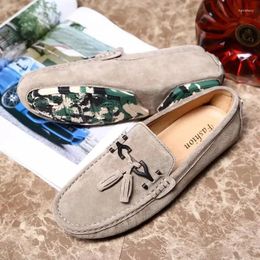 Casual Shoes Loafers Leather Men's One Pedal Lazy Comfortable Soft Bottom Daddy's All-Matching