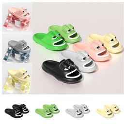 New Luxury Designer Ugly Cute Funny Frog Slippers men women sandals Wearing Summer grey black wite Thick Sole and High EVA Anti Beach Shoes