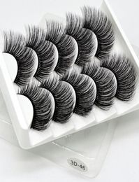 5Pairs 3D Mink Hair False Eyelashes NaturalThick Long Eye Lashes Wispy Makeup Beauty Extension Tools8053949
