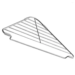 Kitchen Storage Sink Drainer Basket Draining Triangle Rack 304 Stainless Steel Clothes Drying