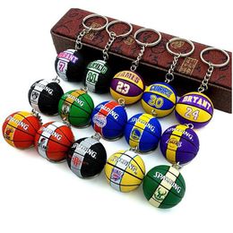 basketball keychains hot PVC sport style key ring bag pendant fashion accessories car key holder decoration gift